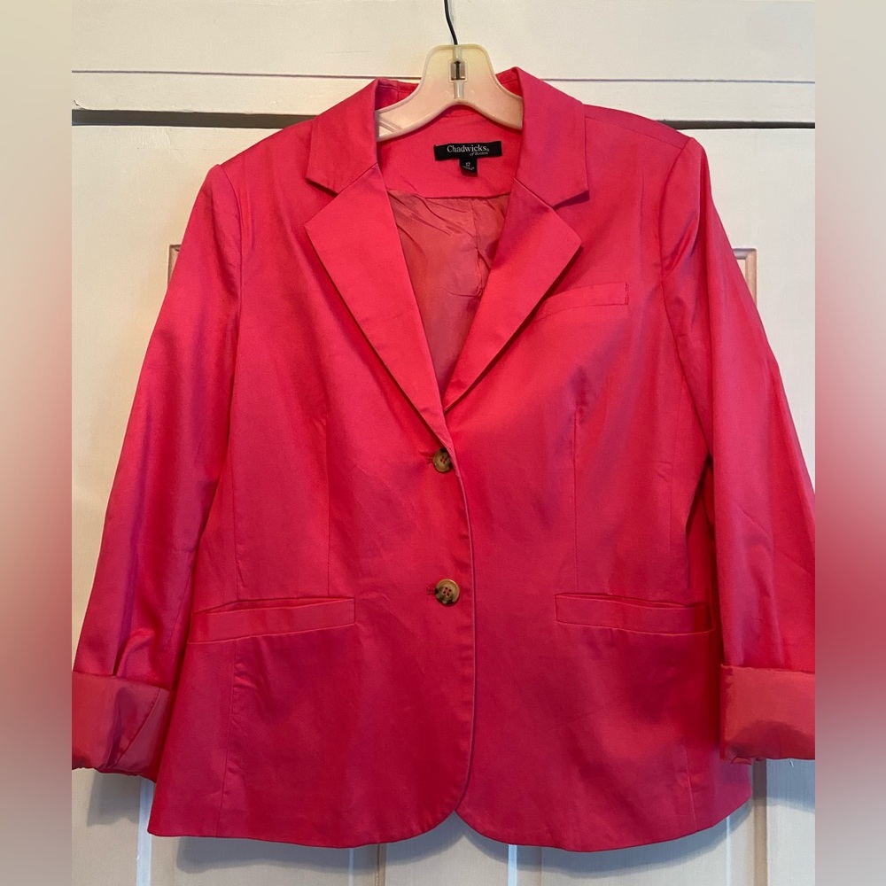 Like new! Hot pink blazer
